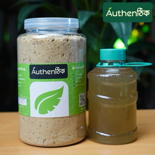 বড় প্যাকেজ (হজমি জুস 500g + আখের জুস পাউডার 1kg FREE).
